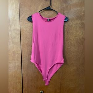 SHEIN pink bodysuit curve XL